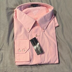 Tommy Hilfiger Men's Light Pink long sleeve Dress Shirt